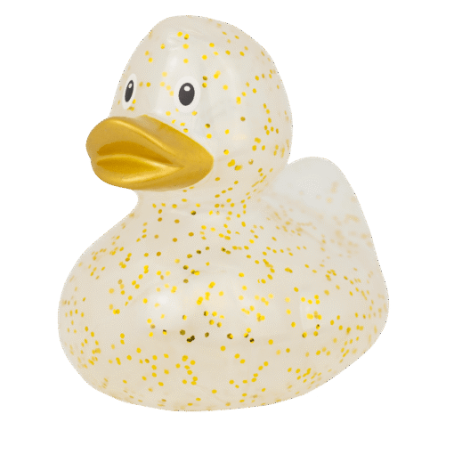 Glitter-badeand, gull