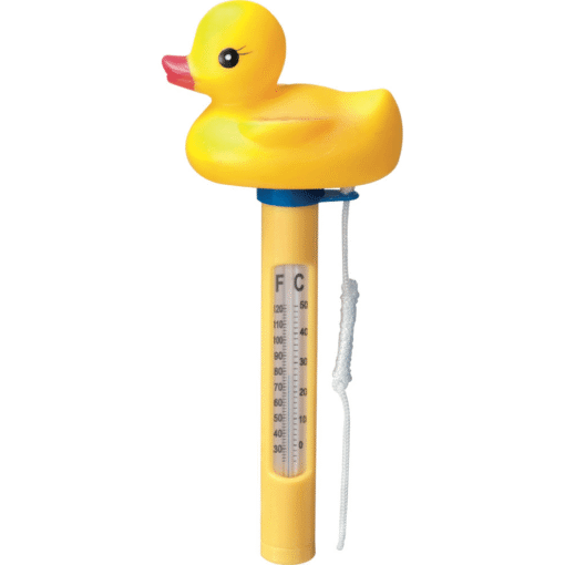 Badetermometer med badeand