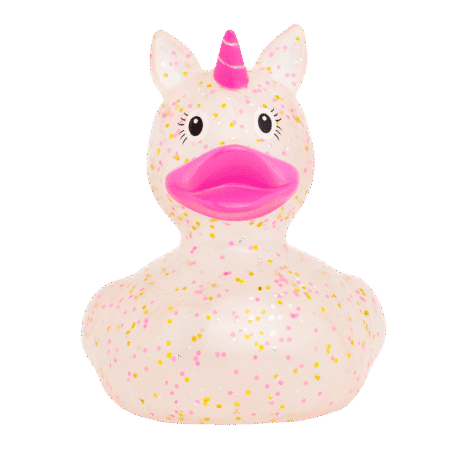 Badeand Enhjørning Glitter Rosa – Lilalu - Bilde 2