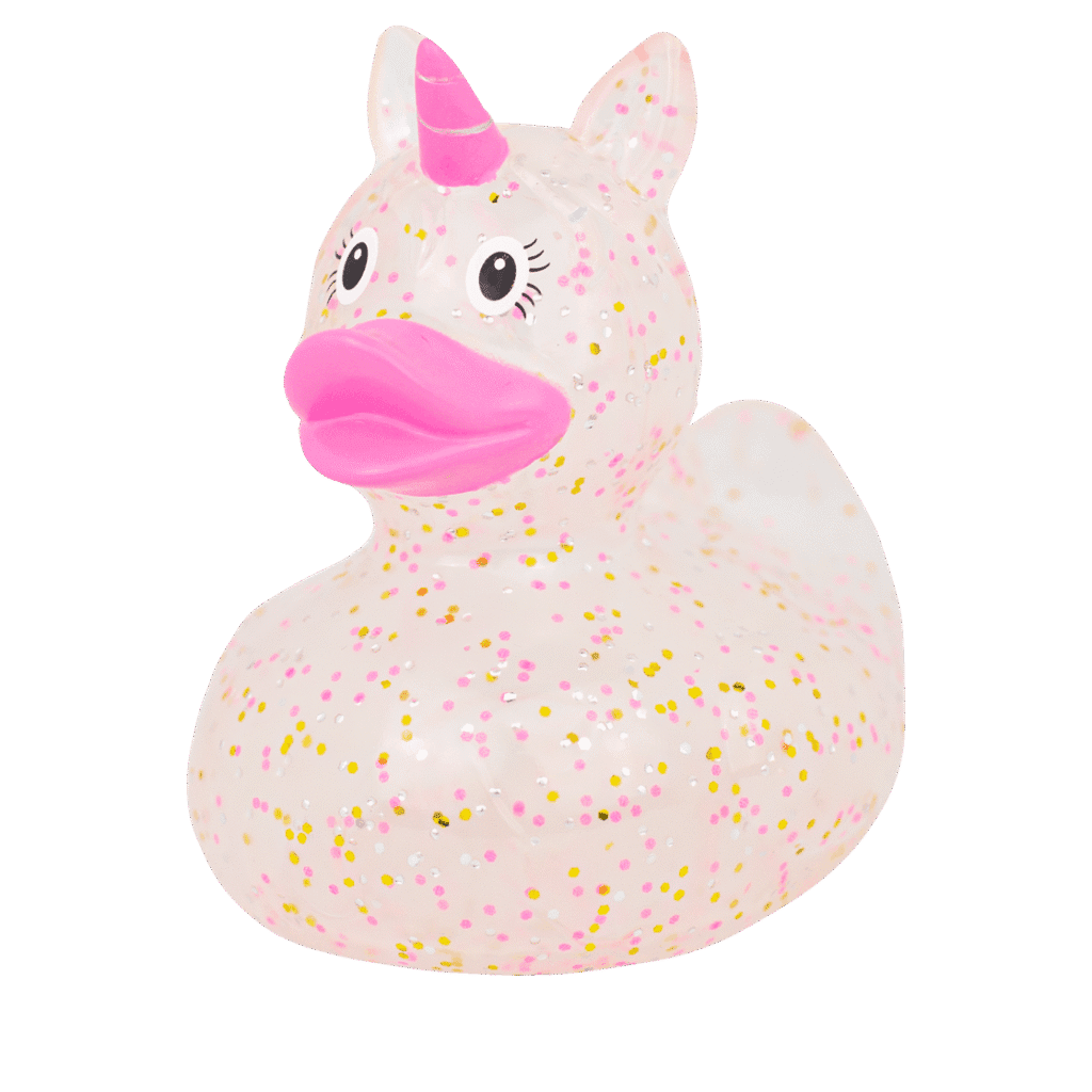 Badeand Enhjørning Glitter Rosa – Lilalu