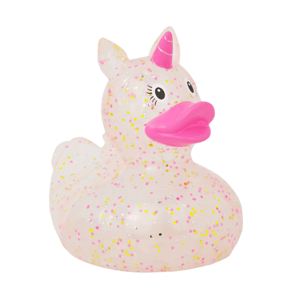 Badeand Enhjørning Glitter Rosa – Lilalu