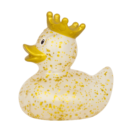 Badeand med krone Glitter Gull – Lilalu - Bilde 5