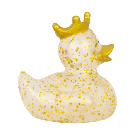 Badeand med krone Glitter Gull – Lilalu - Bilde 2
