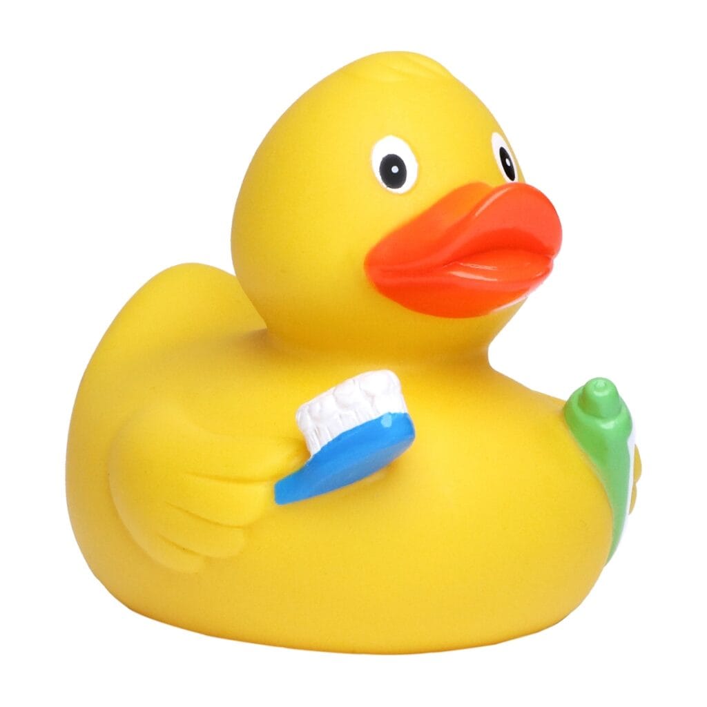 Badeand Tannbørste – Kvakky Duck
