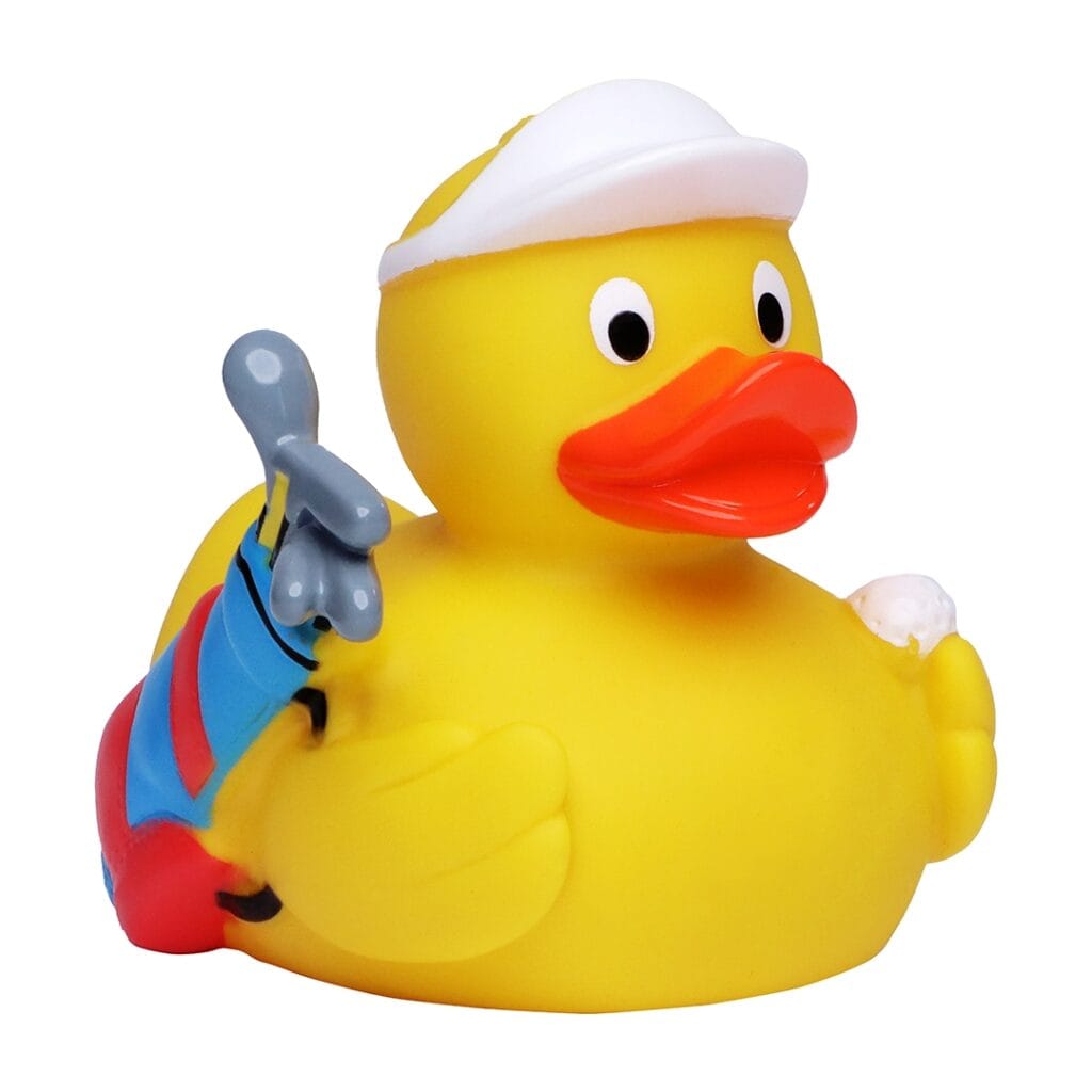 Badeand Golfspiller – Kvakky Duck