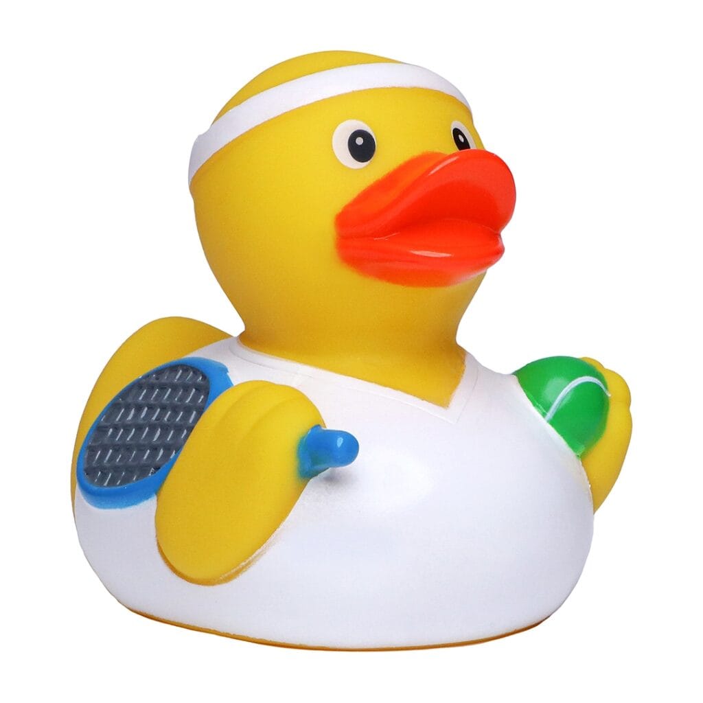 Badeand Tennisspiller – Kvakky Duck
