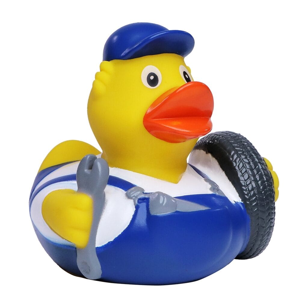 Badeand Bilmekaniker – Kvakky Duck