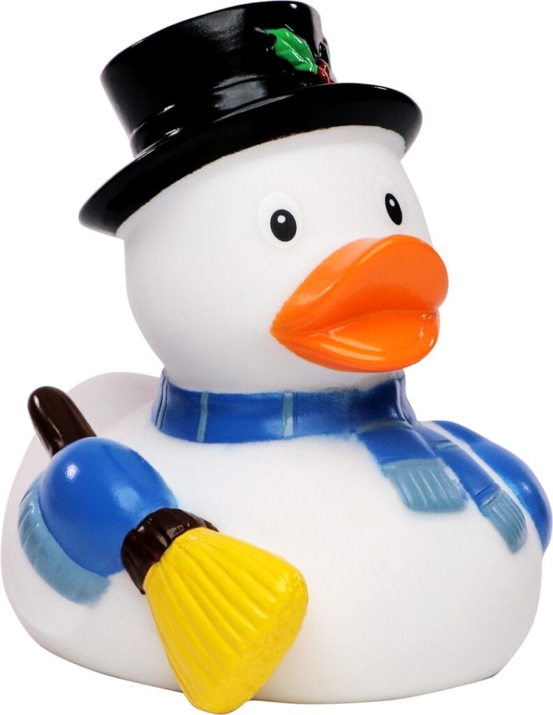 Badeand Snømann – Kvakky Duck