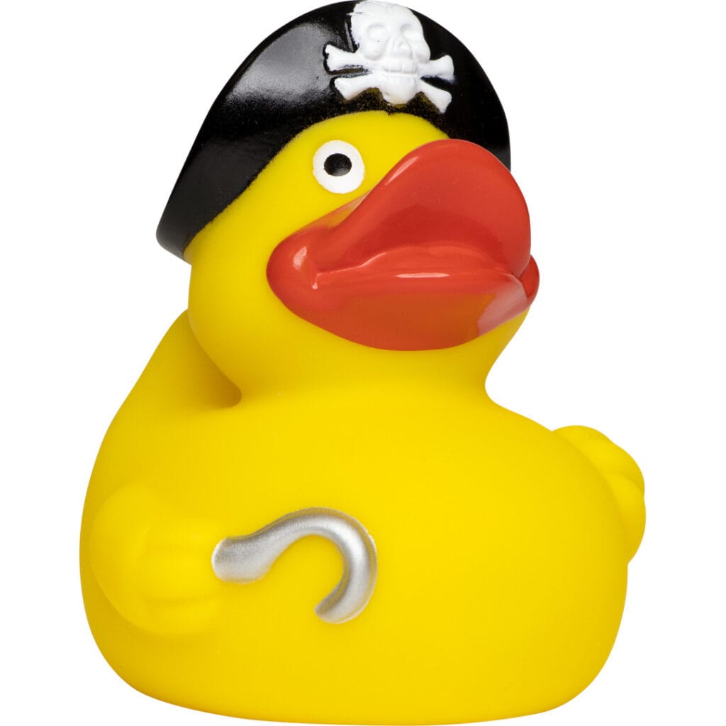 Badeand Pirat med hatt – Kvakky Duck