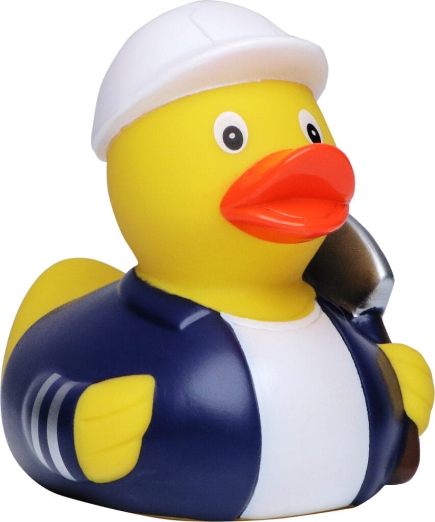 Badeand Betongarbeider – Kvakky Duck