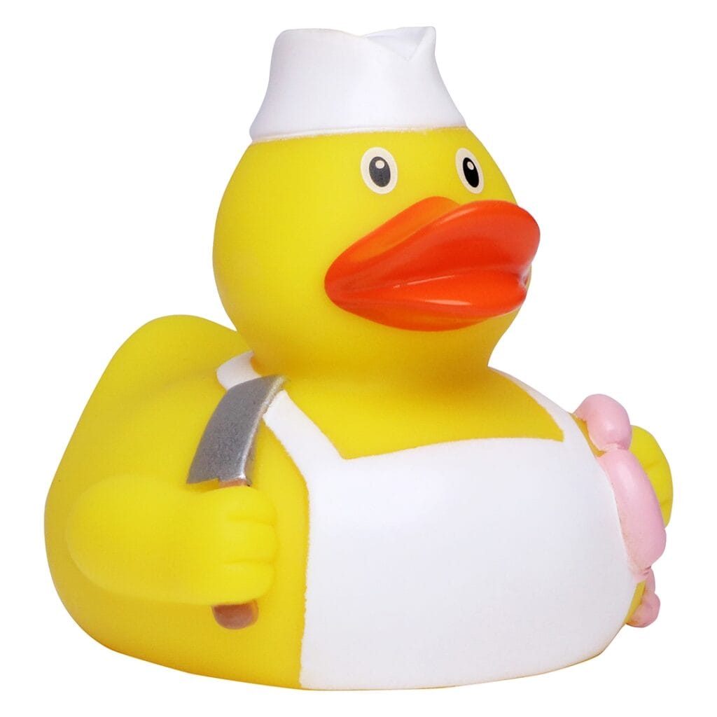 Badeand Slakter – Kvakky Duck