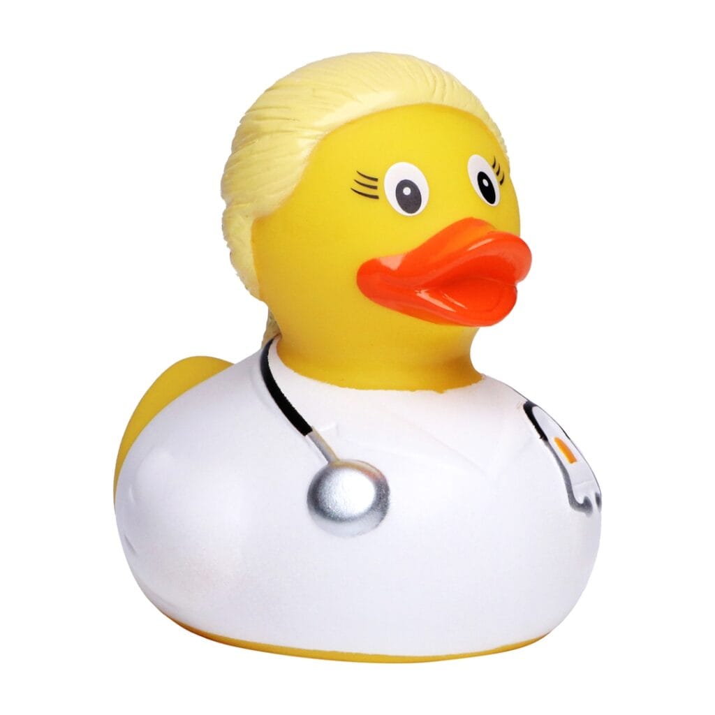 Badeand Lege blond – Kvakky Duck