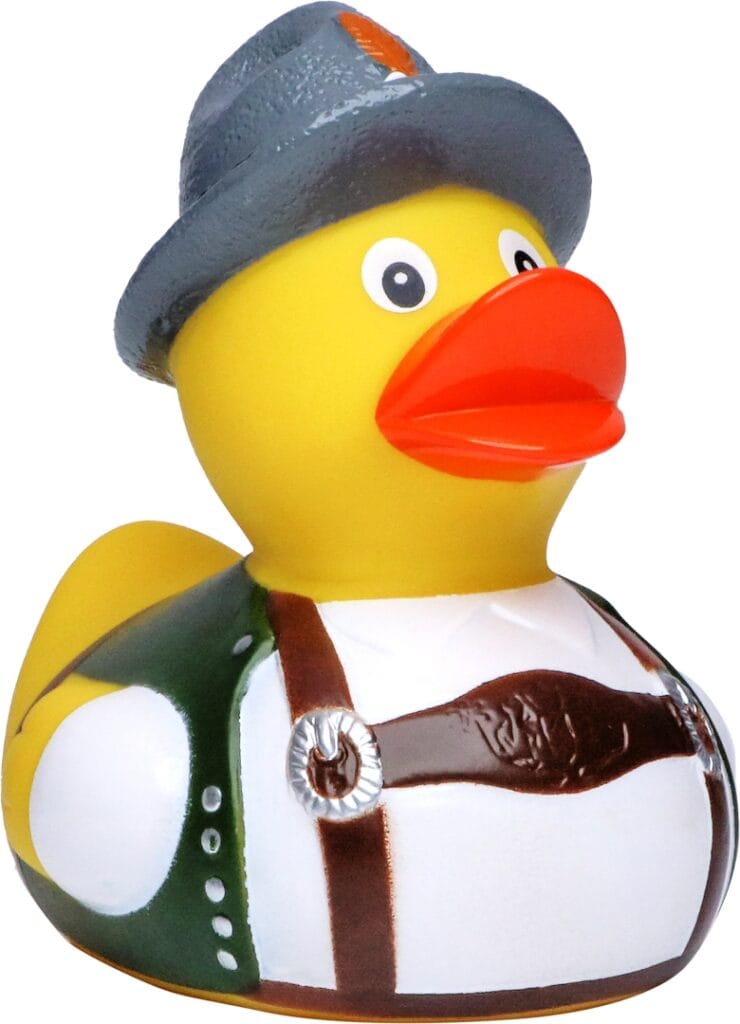Badeand Bayersk folkedrakt – Kvakky Duck