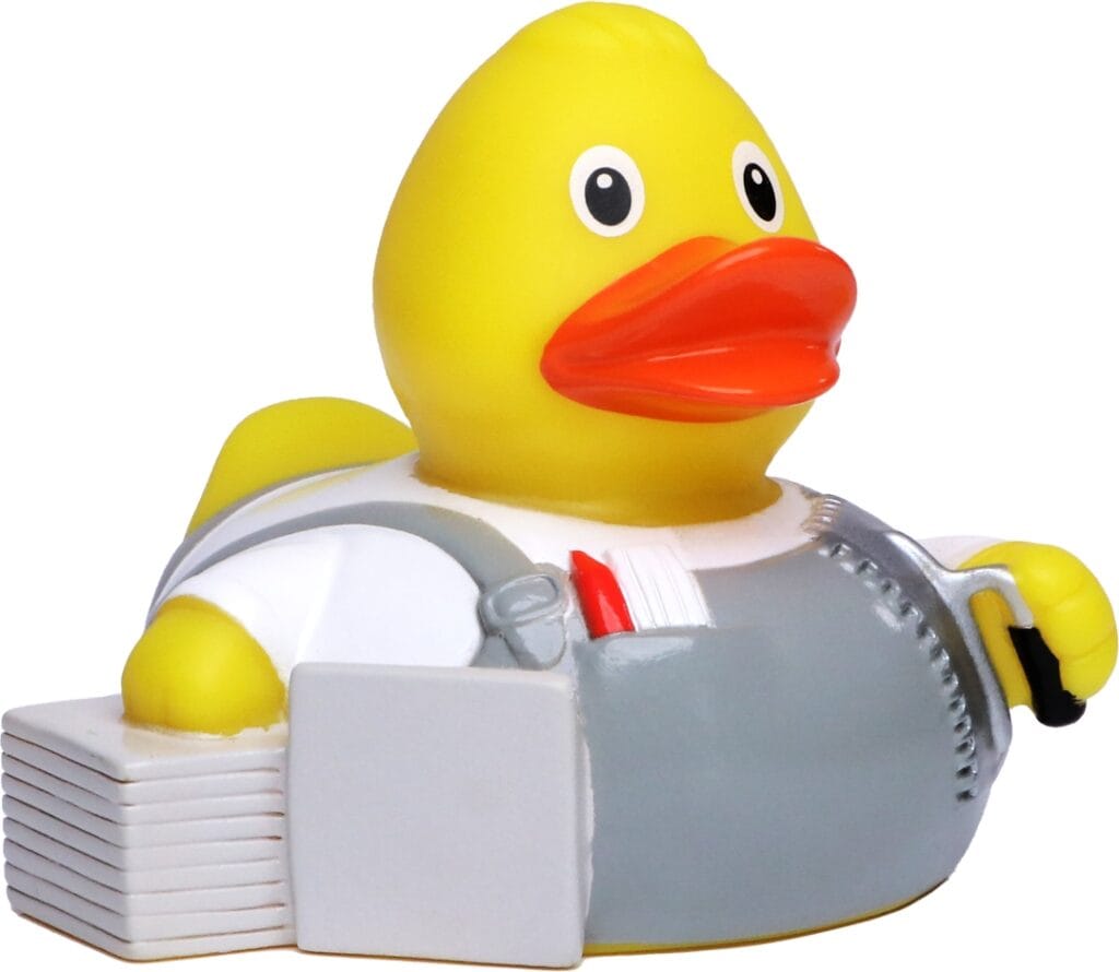 Badeand Flislegger – Kvakky Duck