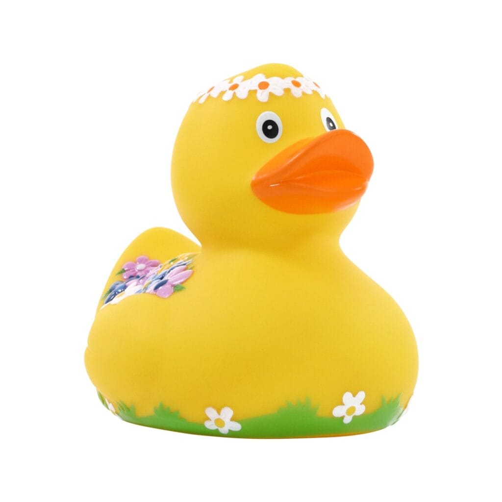 Badeand Blomsterdesign – Kvakky Duck
