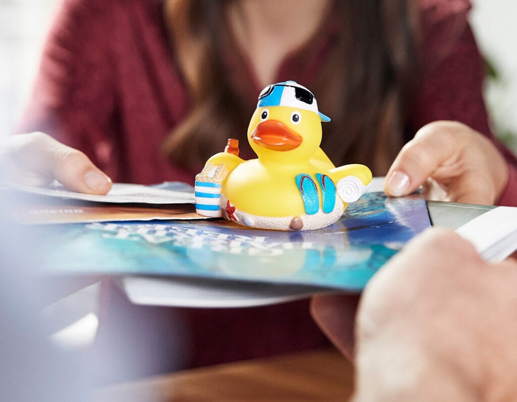 Badeand Strand – Kvakky Duck