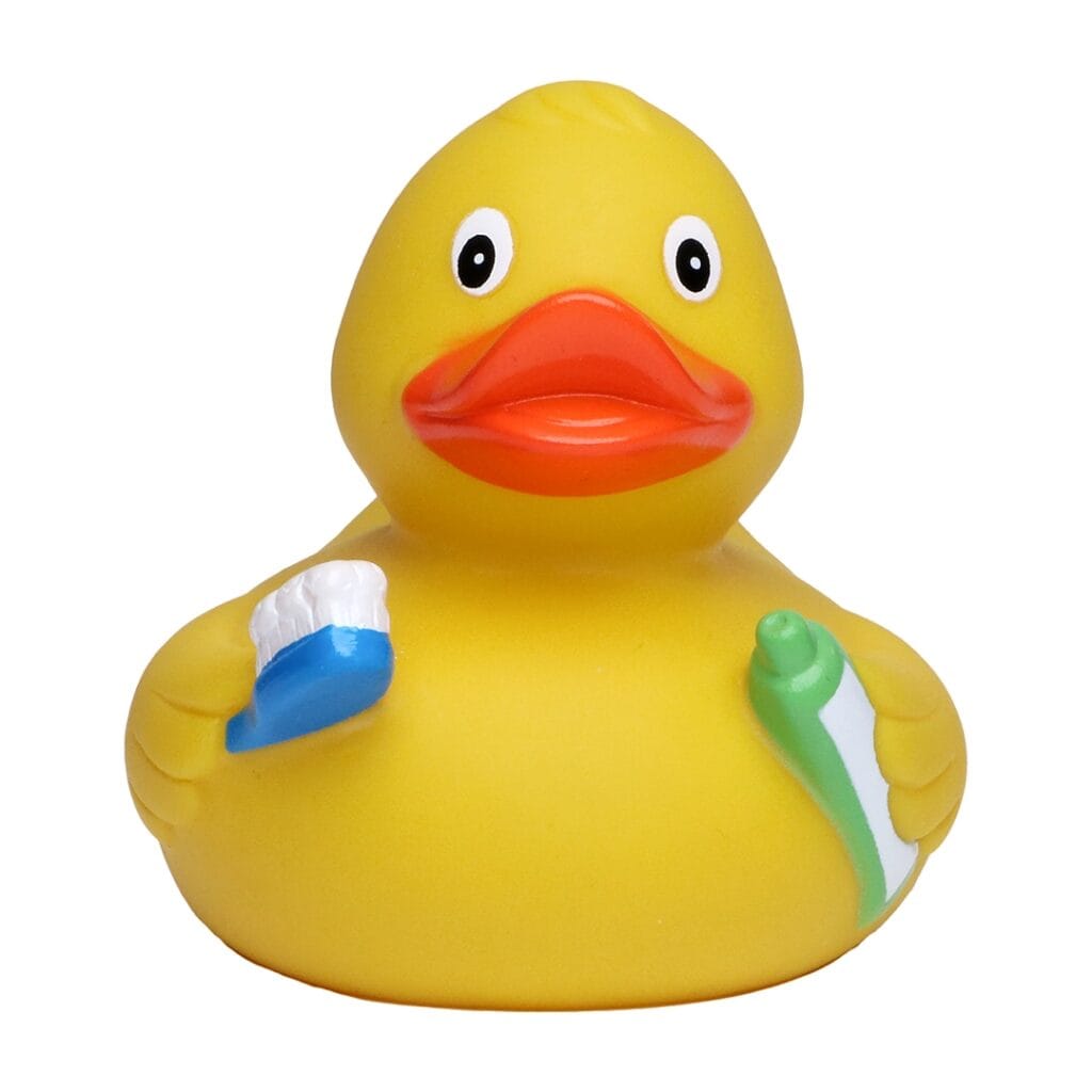Badeand Tannbørste – Kvakky Duck