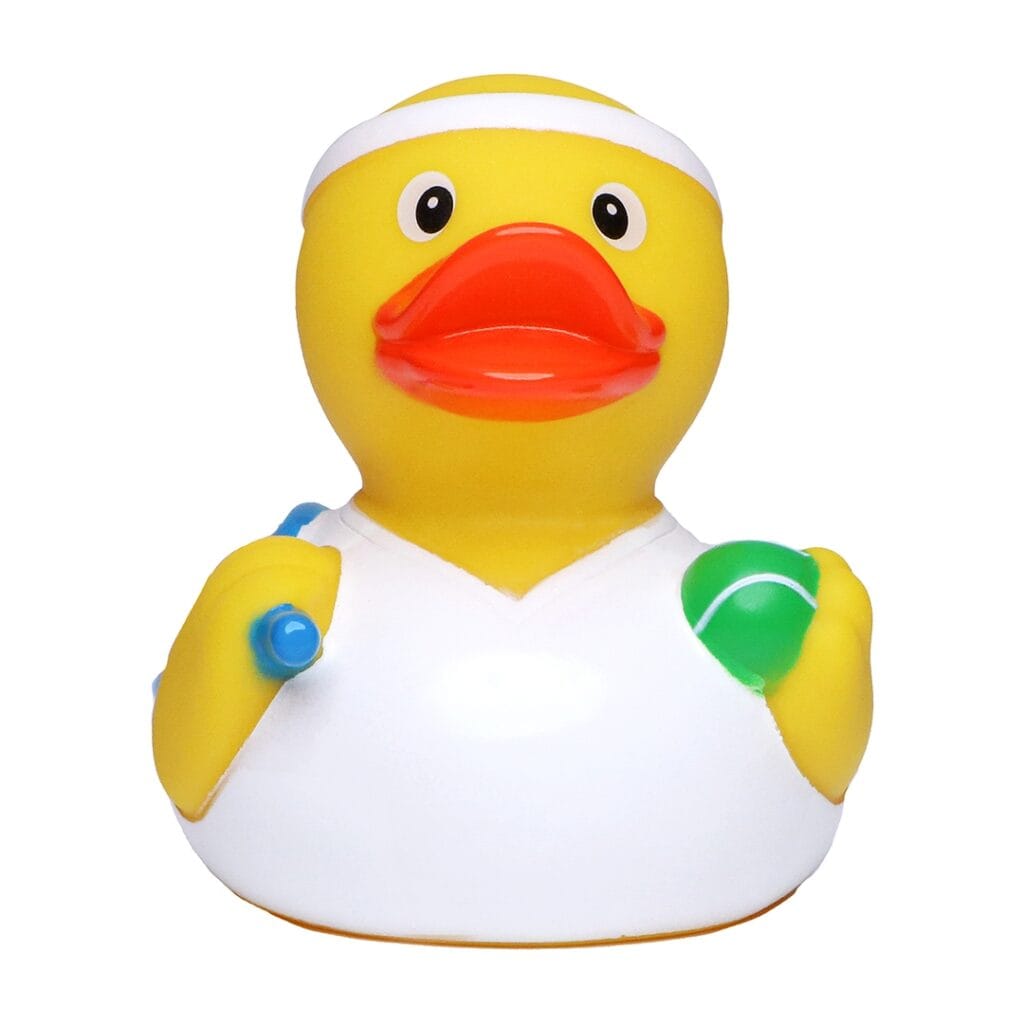 Badeand Tennisspiller – Kvakky Duck