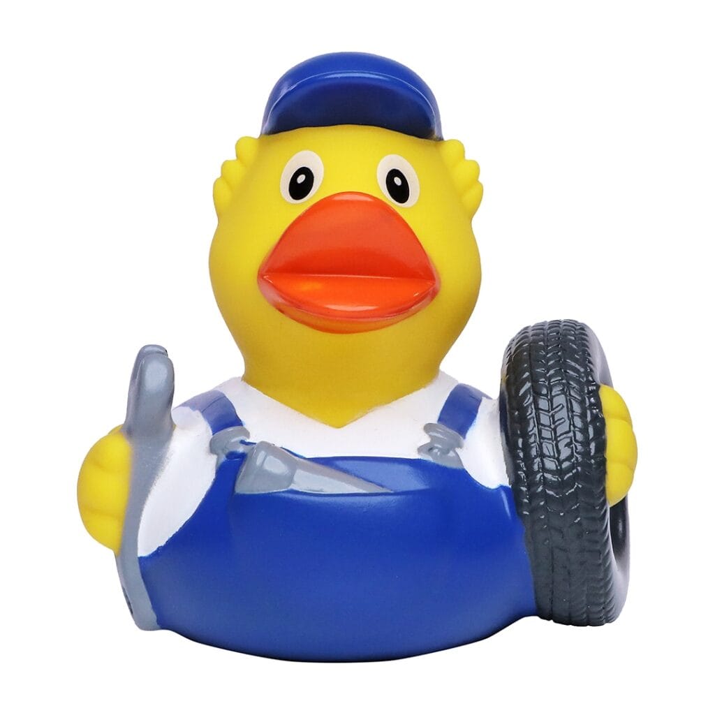 Badeand Bilmekaniker – Kvakky Duck