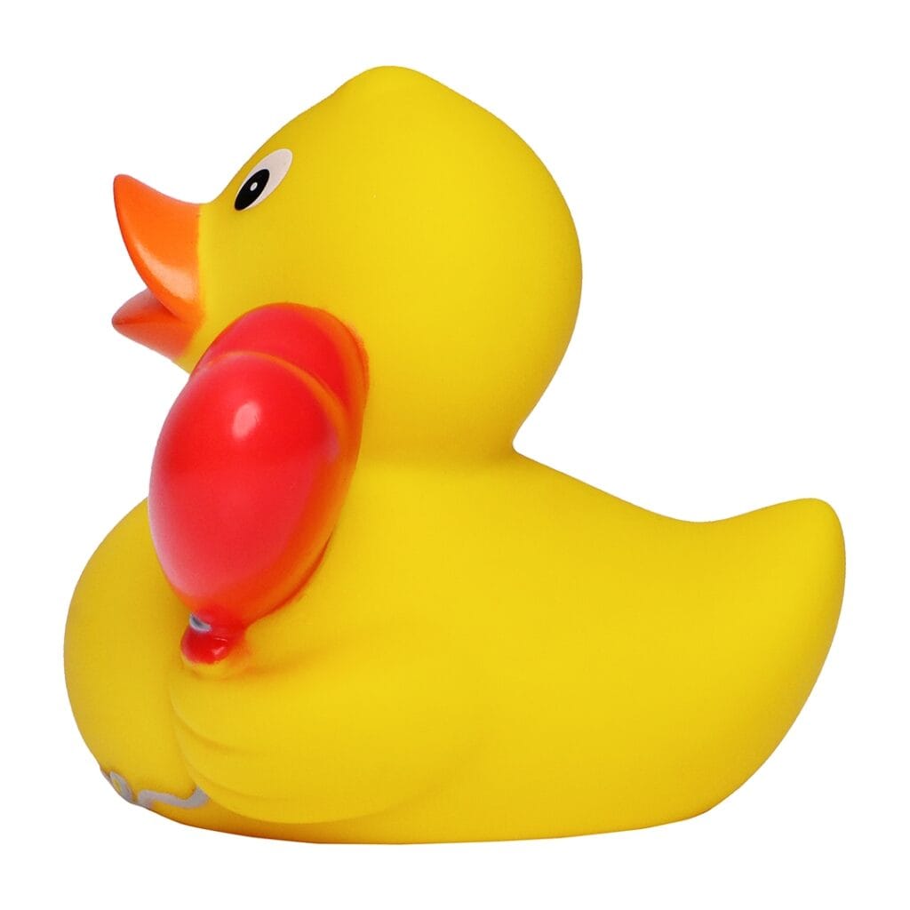 Badeand Hjerteballong – Kvakky Duck