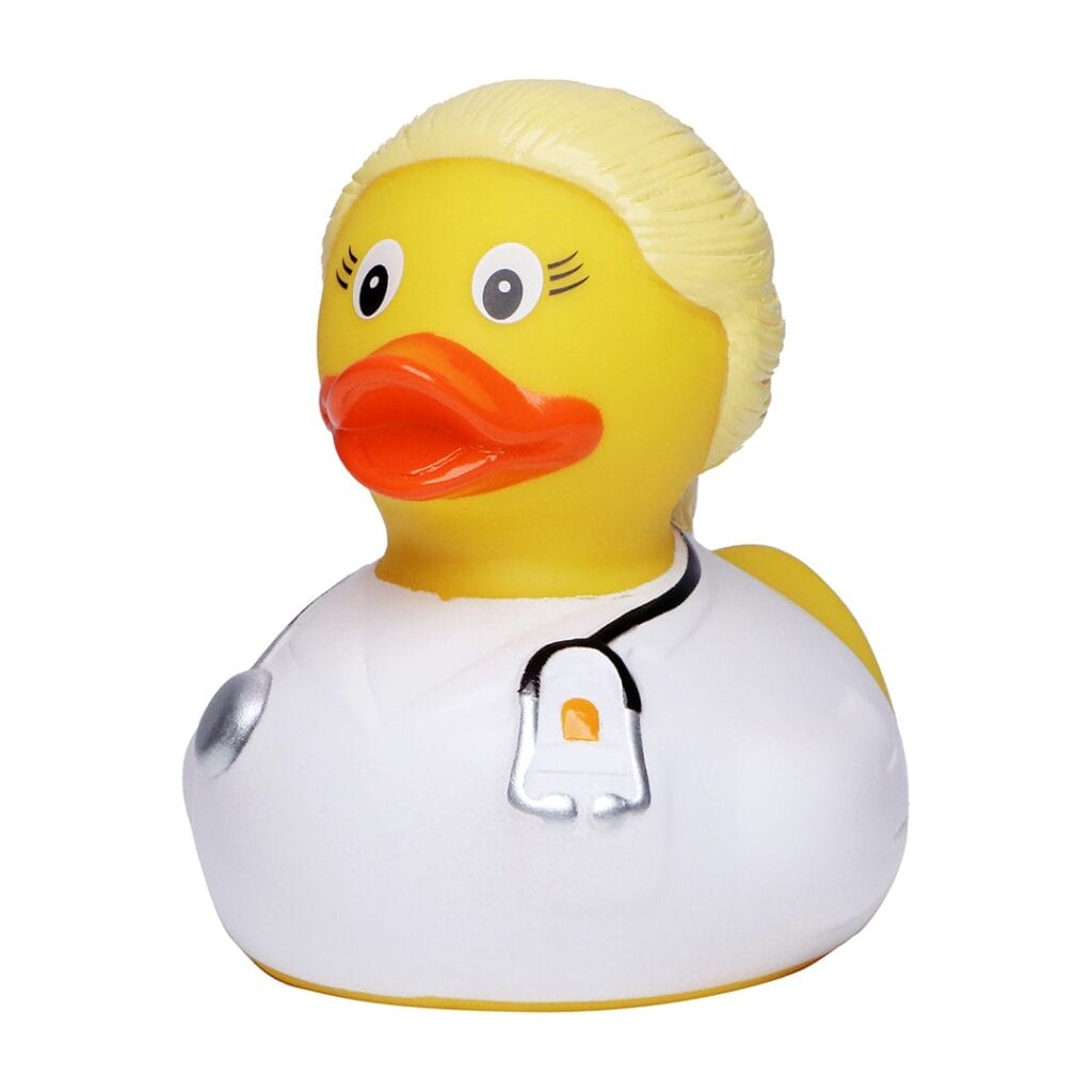Badeand Lege blond – Kvakky Duck