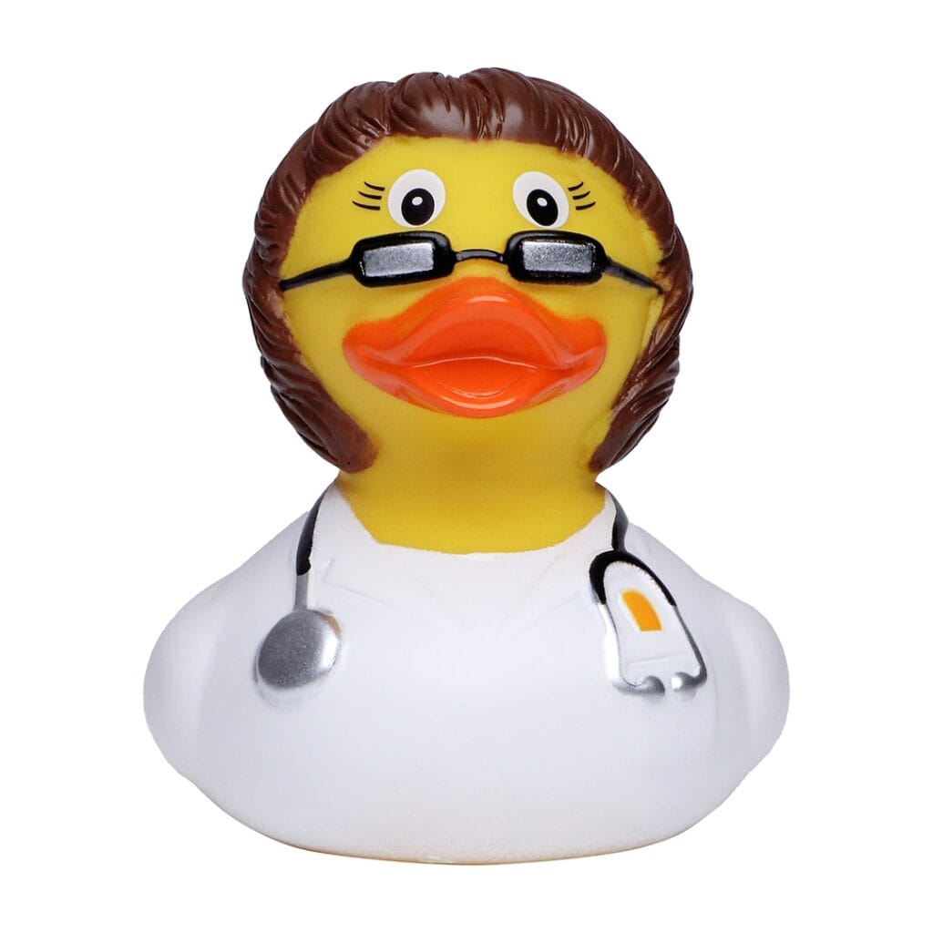 Badeand Lege brunette – Kvakky Duck