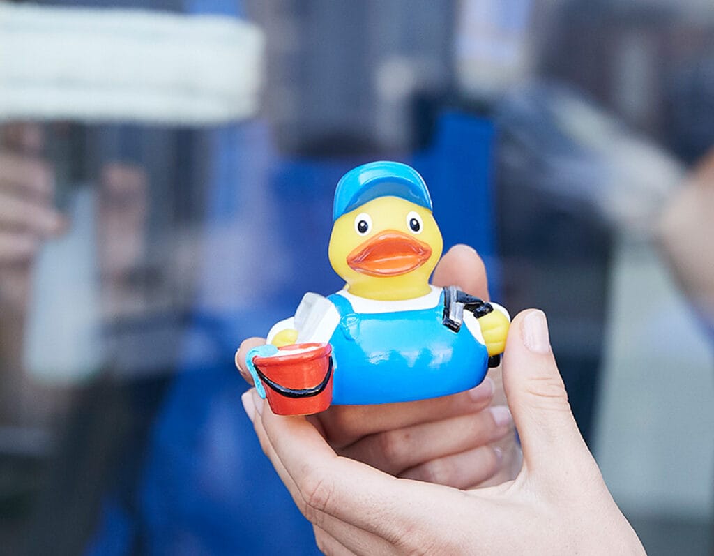Badeand Vindusvasker – Kvakky Duck