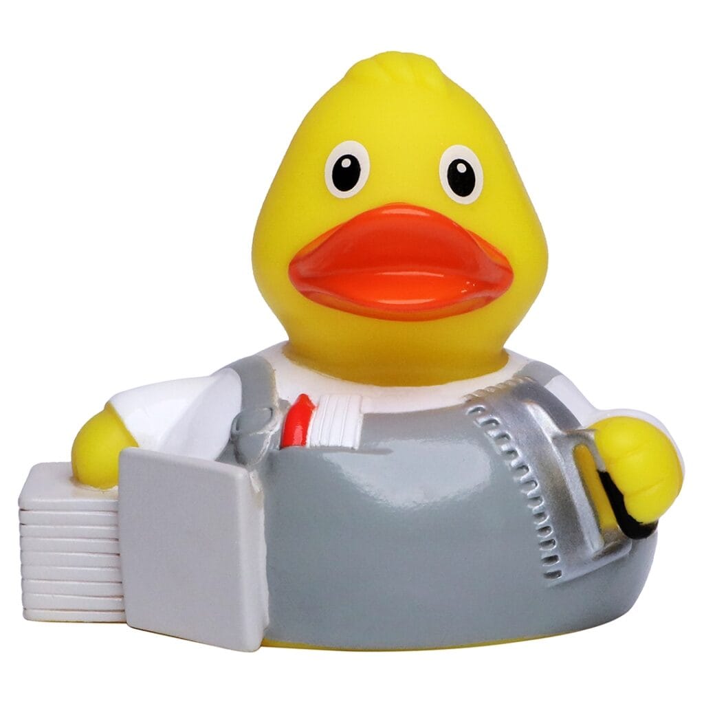 Badeand Flislegger – Kvakky Duck