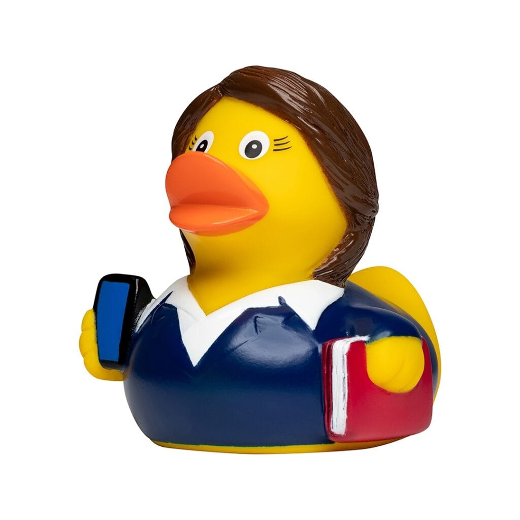 Badeand Forretningskvinne – Kvakky Duck