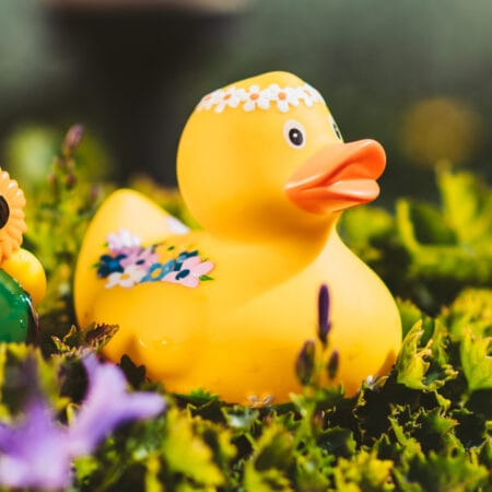 Badeand Blomsterdesign – Kvakky Duck - Bilde 2