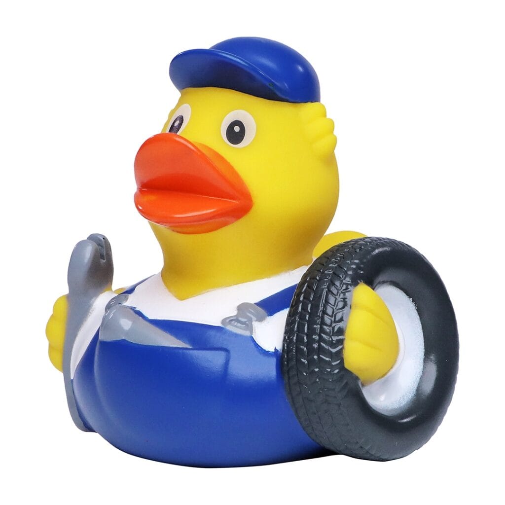 Badeand Bilmekaniker – Kvakky Duck