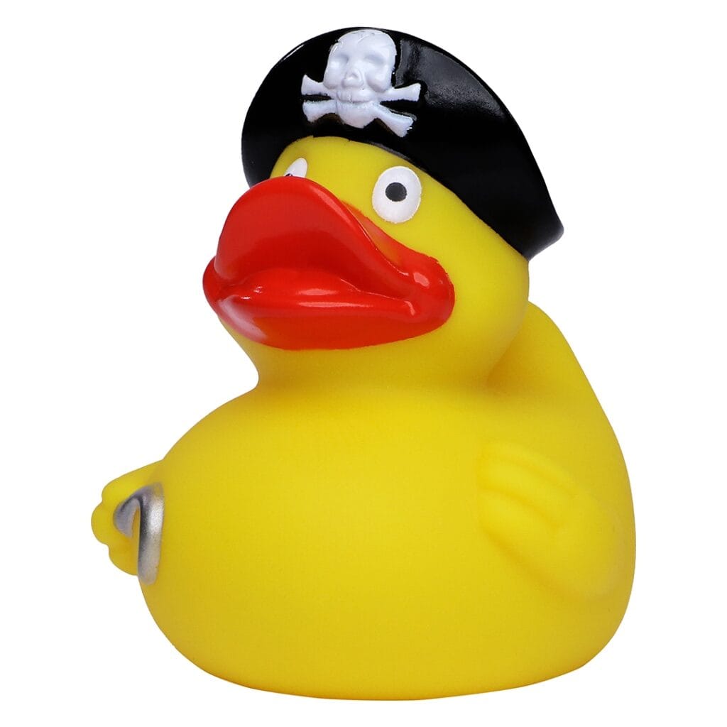 Badeand Pirat med hatt – Kvakky Duck