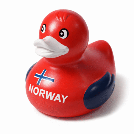 Badeand NORWAY – Norsk flagg