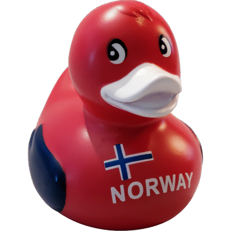 Badeand NORWAY – Norsk flagg - Bilde 2