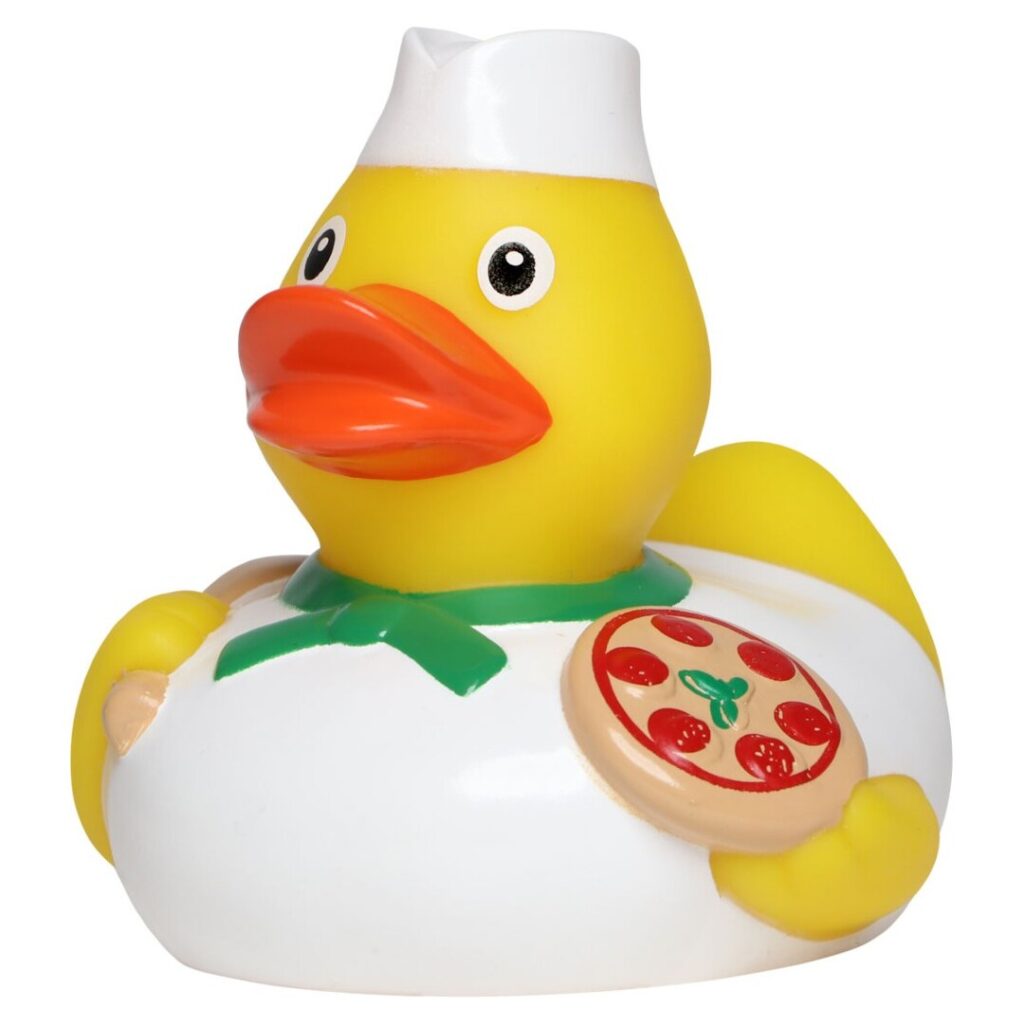 Badeand Pizzabaker – Kvakky Duck