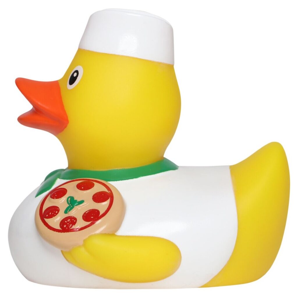 Badeand Pizzabaker – Kvakky Duck